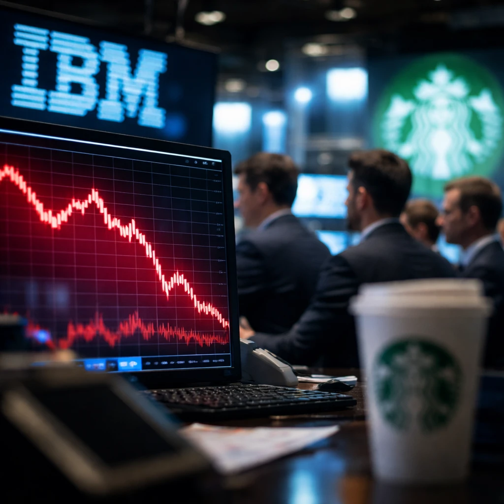 IBM Shares Drop After Starbucks Reveals AI Plans to Replace Maintenance Software