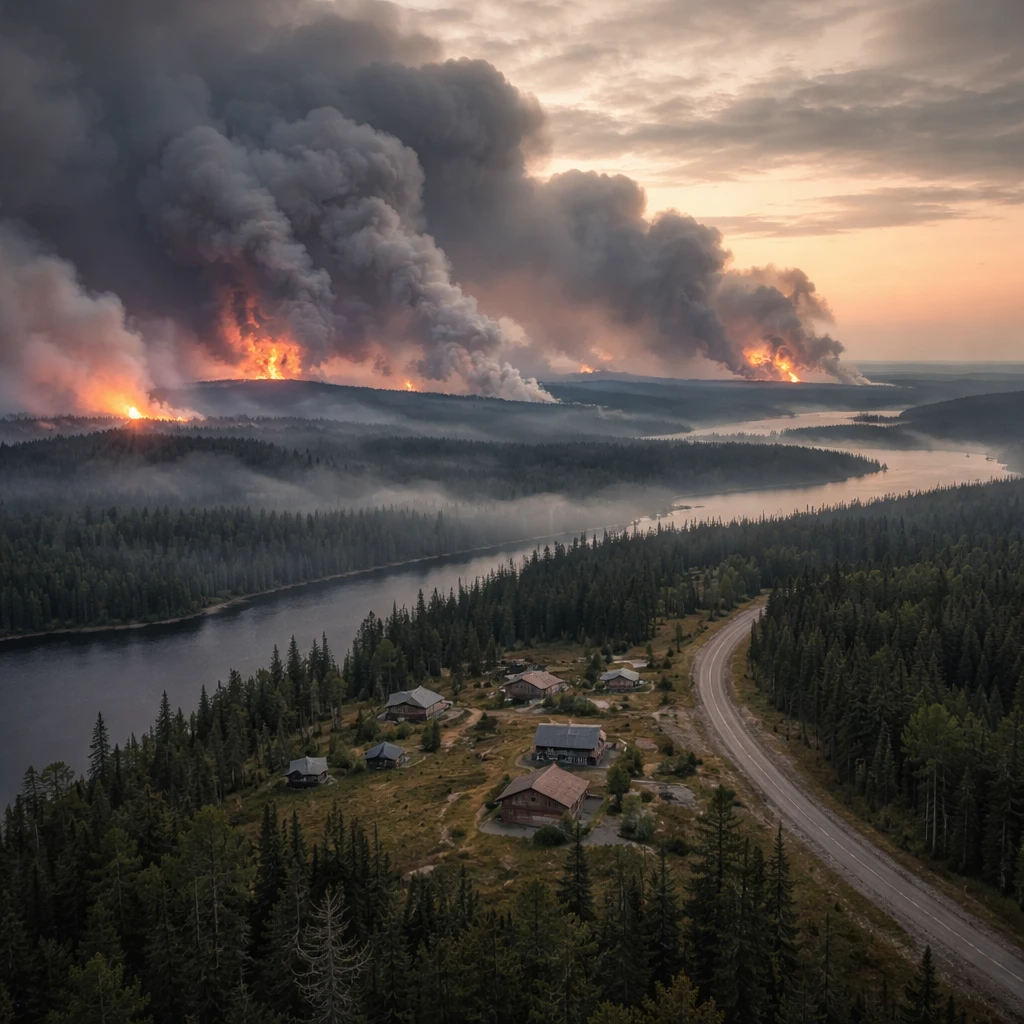 Ontario Wildfires Swell as Smoke Continues to Affect U.S. Midwest Air Quality