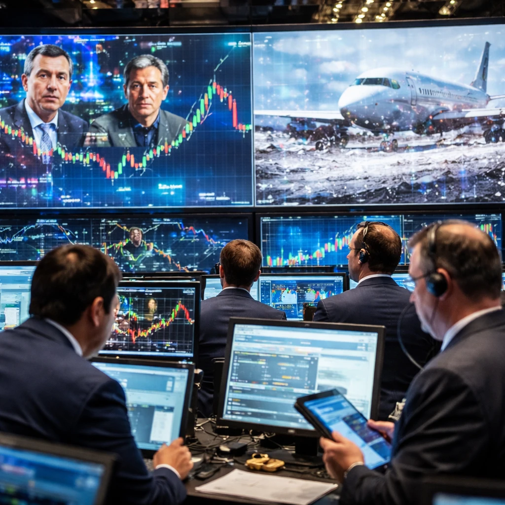 Tech Giants and Airlines Experience Stock Volatility Amid Geopolitical and Earnings Updates