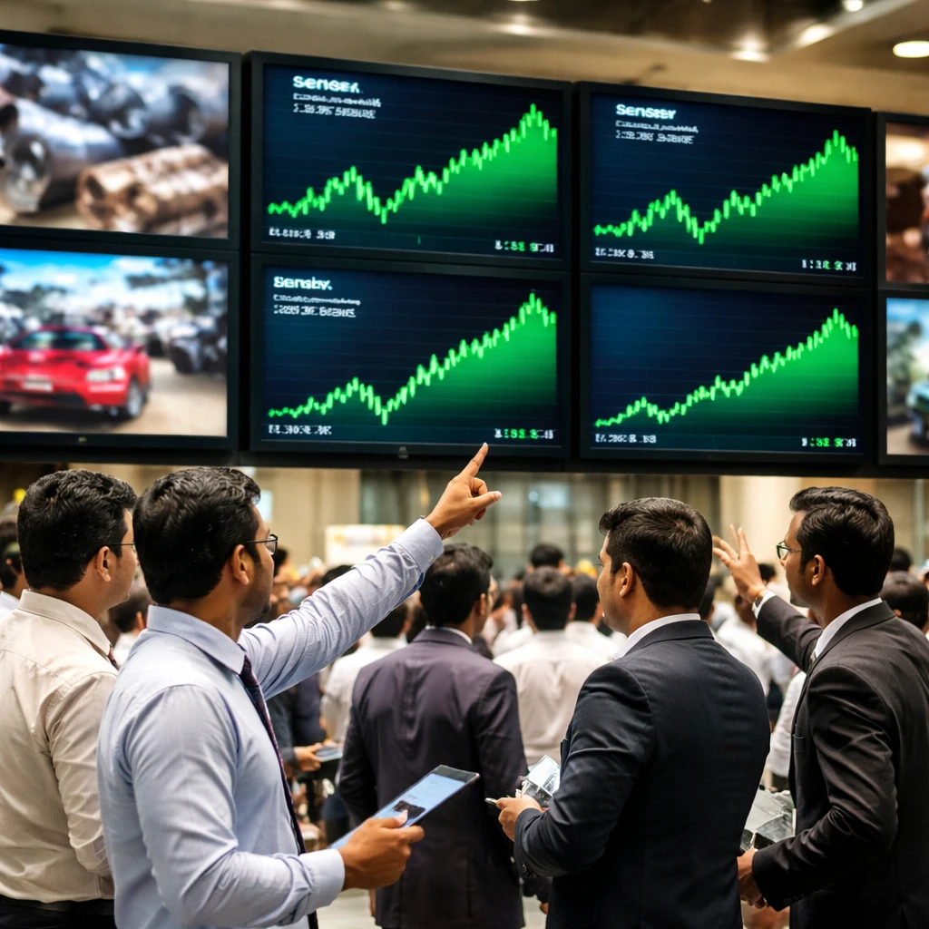 Indian Markets Advance as Metals, Auto and Real Estate Stocks Lead Gains