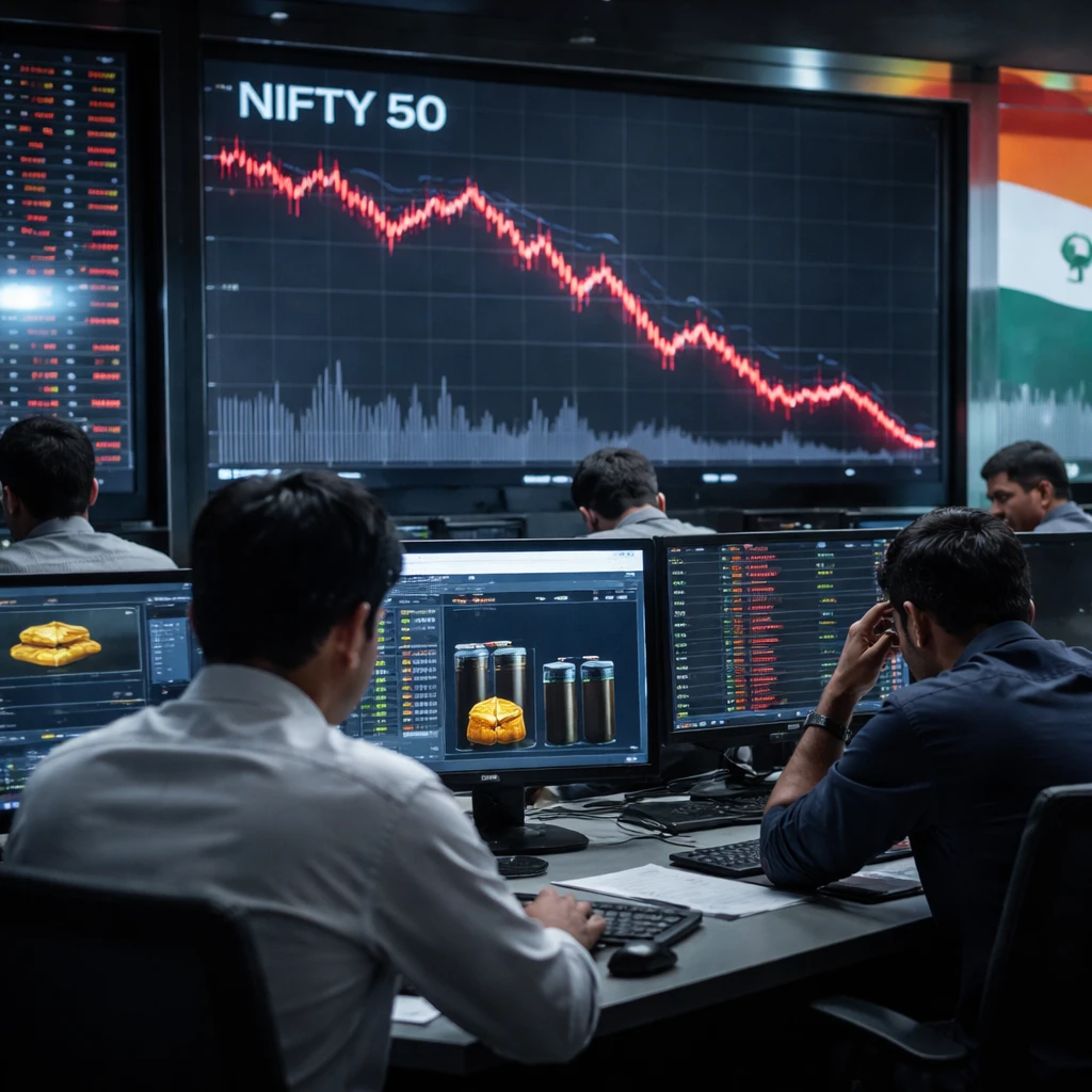 Indian markets close lower as Nifty hits six-month trough; Metals, Oil & Gas and Real Estate weigh