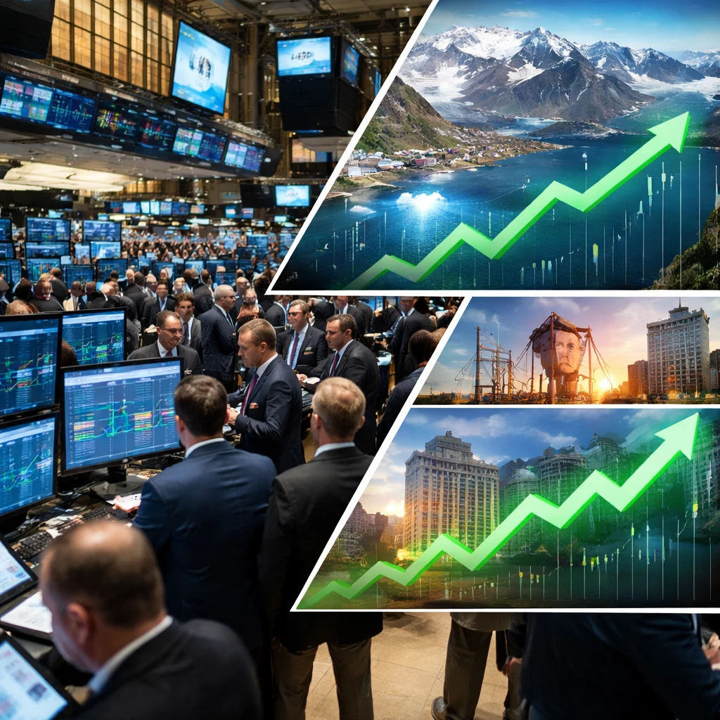 US Stocks Rebound as Greenland Agreement Eases Tariff Fears Ahead of Davos