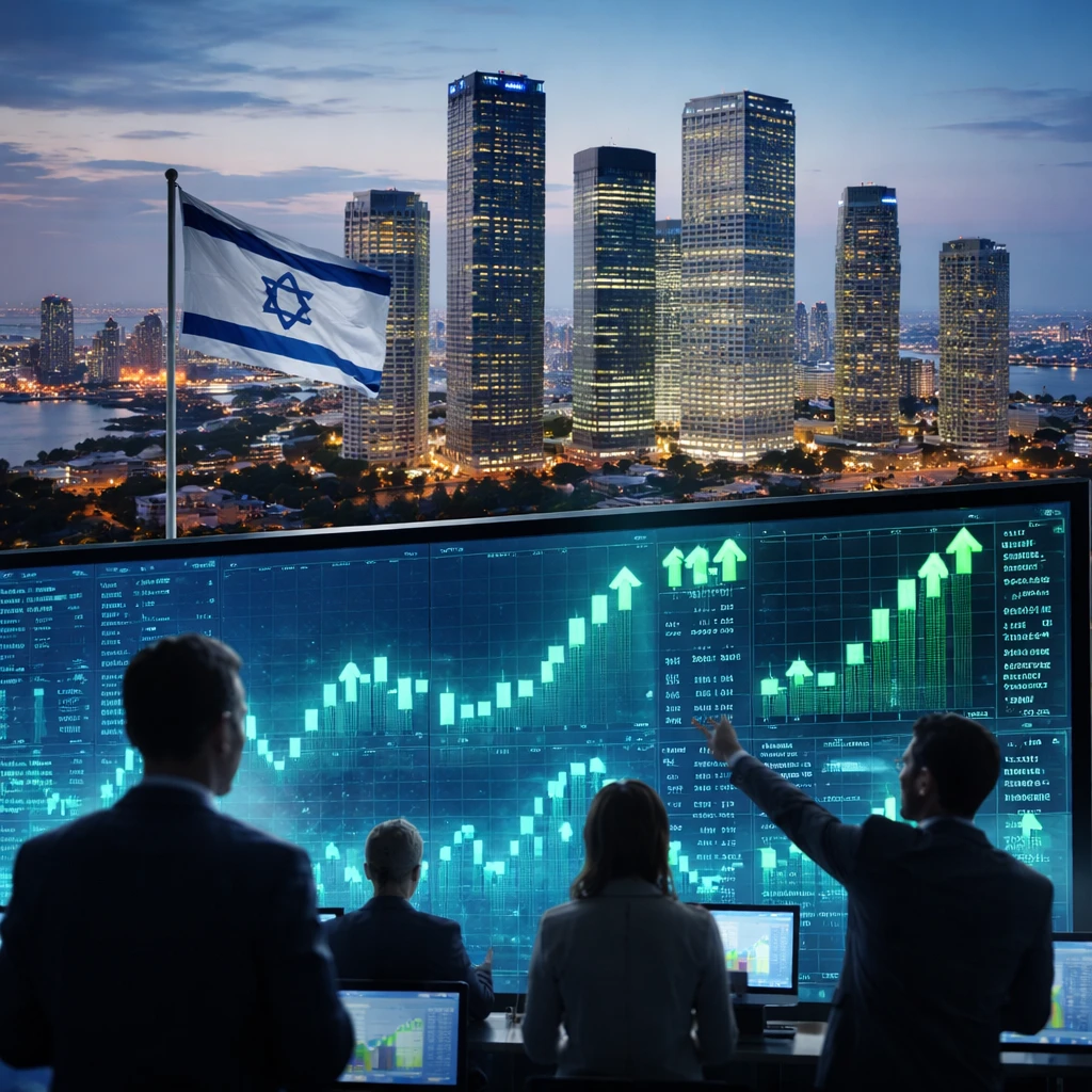 Tel Aviv Benchmark Hits Record High as Banks, Energy and Tech Push Market Upward