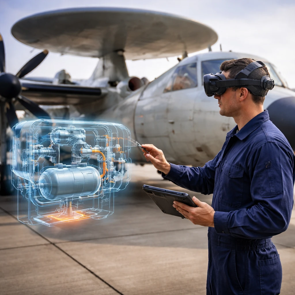 Northrop Grumman Leverages AR and VR to Speed E-2D Hawkeye Maintenance