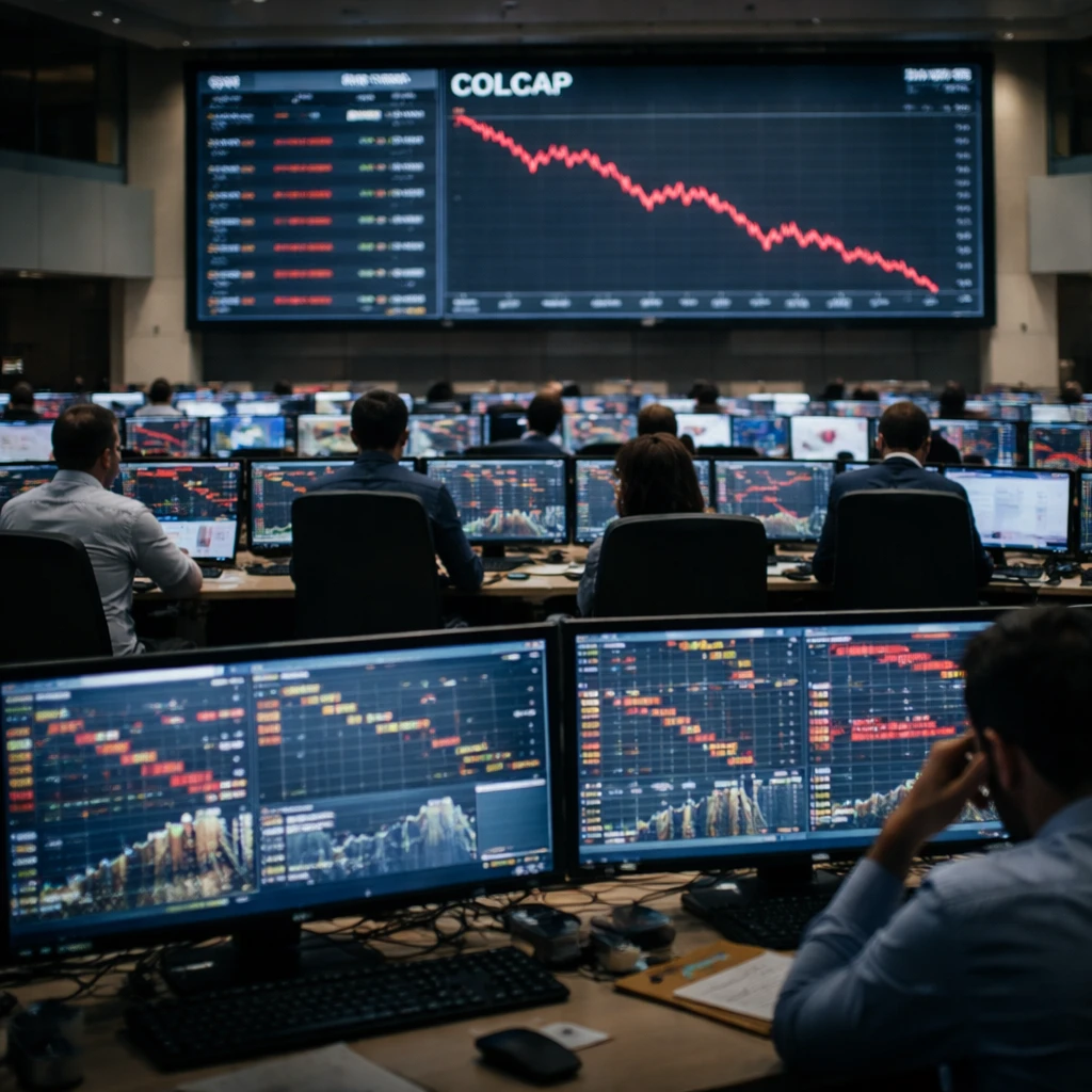 Colombian equities slide as COLCAP tumbles to one-month low