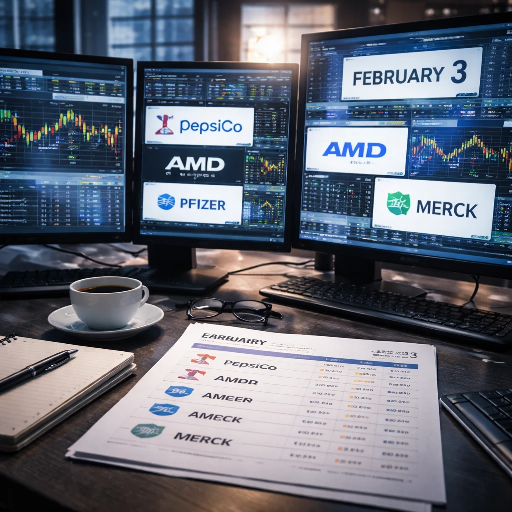 Earnings Roundup: PepsiCo, AMD, Amgen, Pfizer and Merck Headline Tuesday Reports