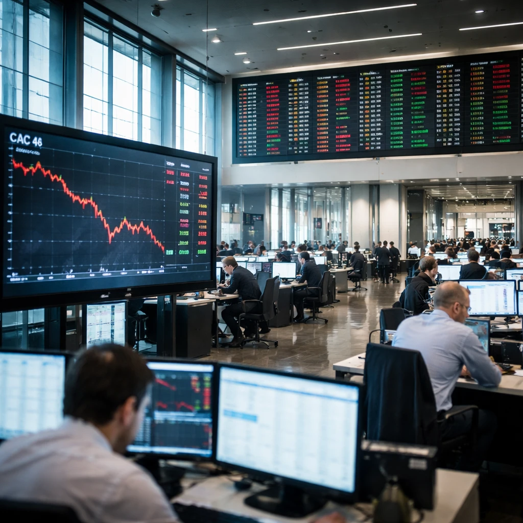Paris stocks slip as CAC 40 hits three-month low; oil surges and gold retreats