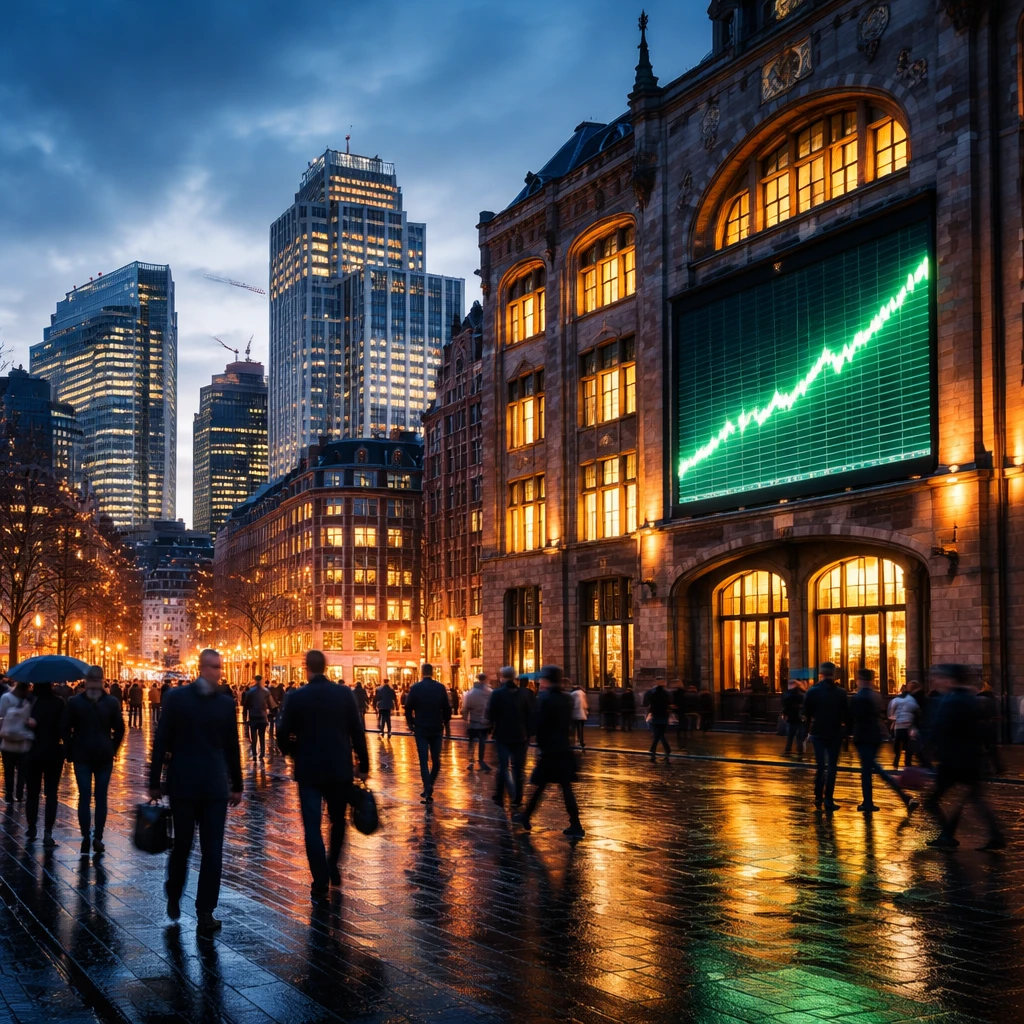 Dutch Stocks Close Higher as AEX Reaches New Record High