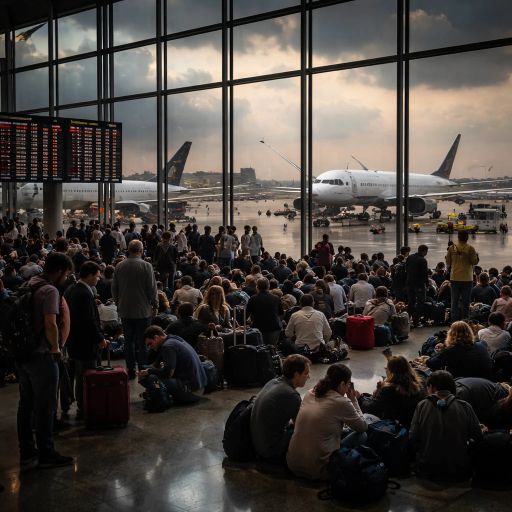 Gulf Aviation Shutdown Forces Cancellation of 21,300 Flights and Strands Thousands