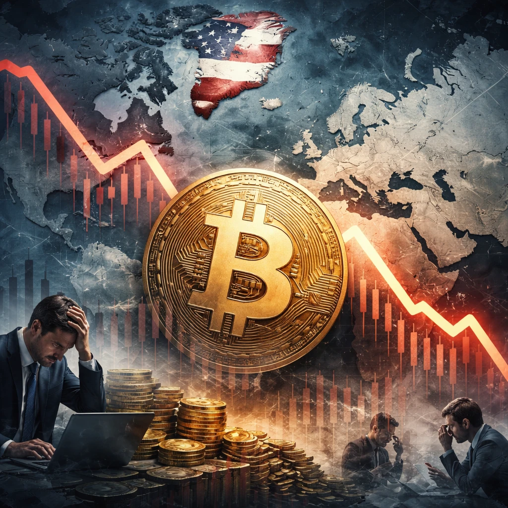 Bitcoin Slides Below $91,000 Amid Greenland Geopolitical Tensions and Regulatory Delays