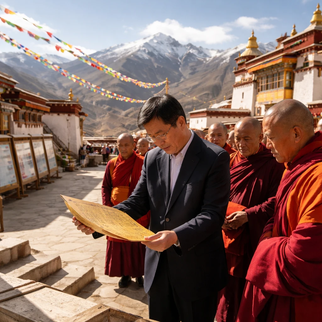 Wang Huning Concludes Tibet Inspection, Emphasizes Unity, Stability and Religious Alignment