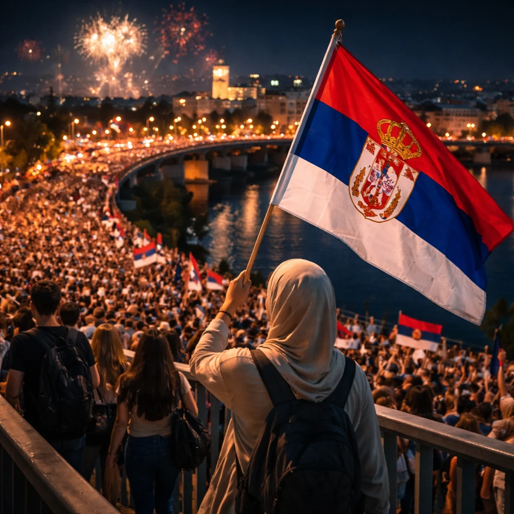 A Walk to Belonging: Muslim Students from Sandzak Find Solidarity in Serbia’s Protests