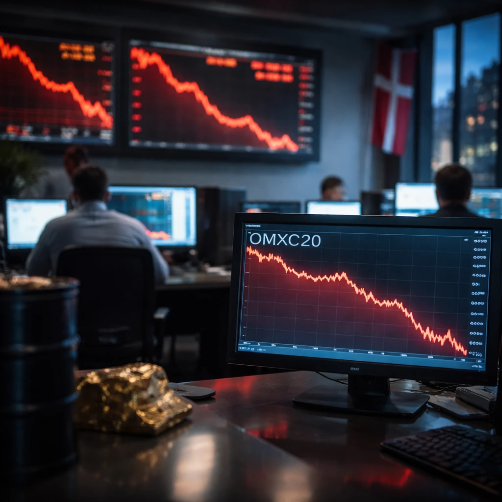 Copenhagen stocks slide as OMXC20 falls to five-year low; broad sector weakness drags market down