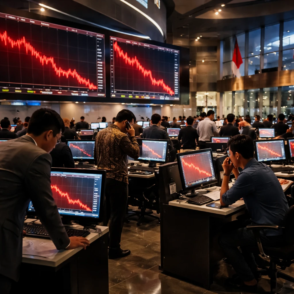 Jakarta Stocks Retreat as IDX Composite Drops 1.86% to Six-Month Low