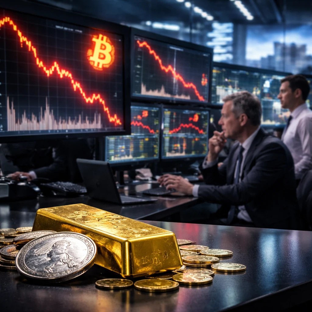 Markets Open Lower as Metals and Crypto Slide; Oracle Plans Large AI-Driven Fundraise