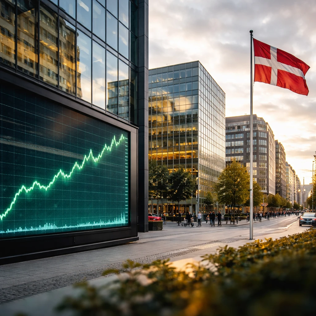 Copenhagen benchmark climbs as consumer goods, health and financials lead gains
