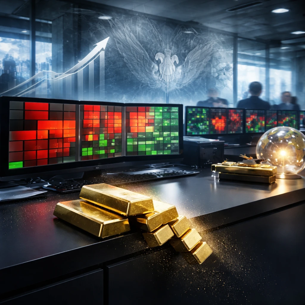 Midday markets lean defensive as yields edge up and gold cracks; tech lags, energy firms