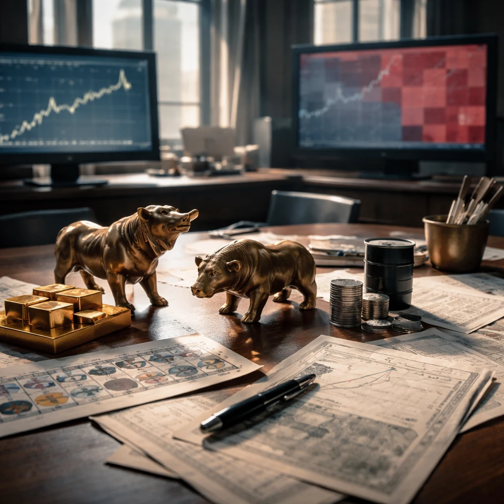 Midday read: Friday’s risk-on rotation still echoes as yields ease, gold surges, and crypto stumbles